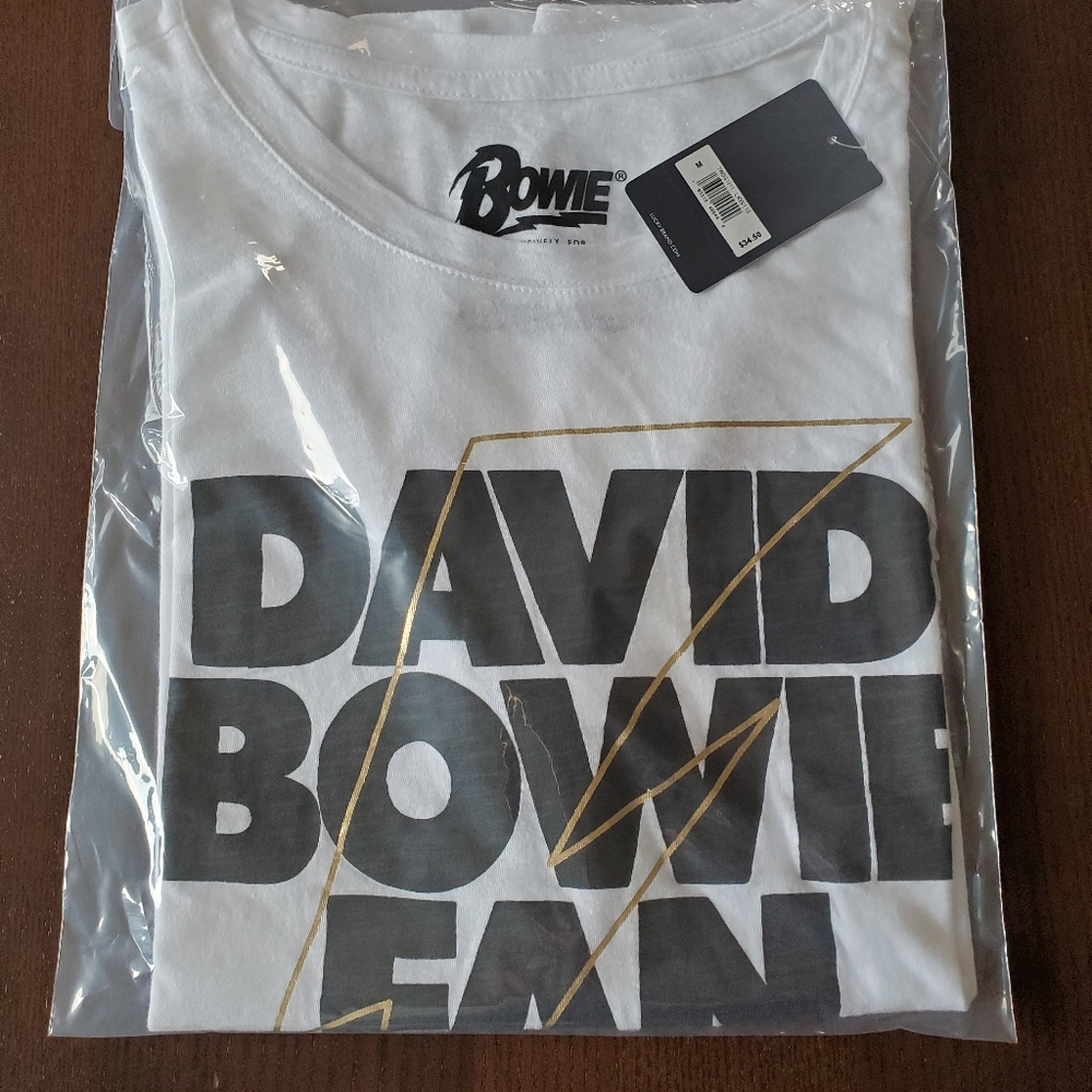 New Lucky Brand David Bowie Fan Club T-shirt. MED - Picture 8 of 11
